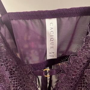 Cacique Lane Bryant purple chemise size 14/16